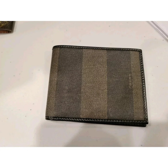 Fendi Bifold Wallet Pequin Pattern - Picture 1 of 8